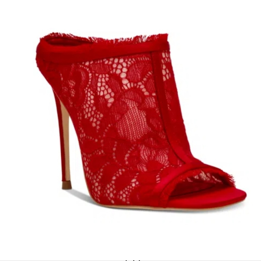 Steve Madden Women's Kourt Lace High Heel Dress Mules